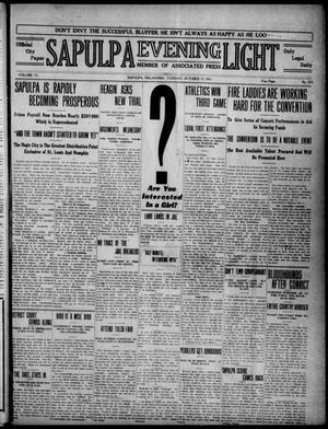 Sapulpa Evening Light (Sapulpa, Okla.), Vol. 4, No. 274, Ed. 1 Tuesday, October 17, 1911