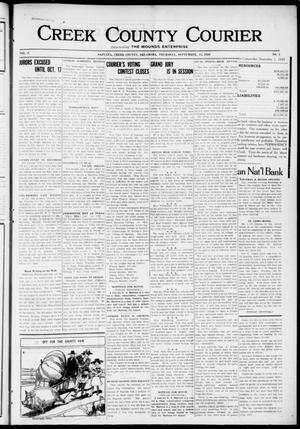 Creek County Courier (Sapulpa, Okla.), Vol. 6, No. 3, Ed. 1 Thursday, September 22, 1910