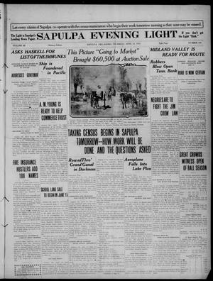 Sapulpa Evening Light (Sapulpa, Okla.), Vol. 3, No. 143, Ed. 1 Thursday, April 14, 1910