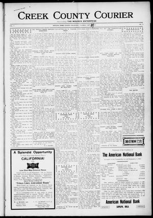 Creek County Courier (Sapulpa, Okla.), Vol. 7, No. 1, Ed. 1 Thursday, September 14, 1911