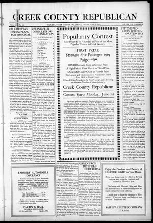 Creek County Republican (Sapulpa, Okla.), Vol. 12, No. 48, Ed. 1 Friday, May 30, 1919