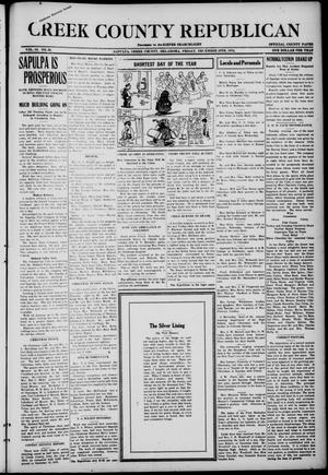Creek County Republican (Sapulpa, Okla.), Vol. 10, No. 26, Ed. 1 Friday, December 29, 1916