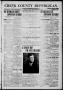 Thumbnail image of item number 1 in: 'Creek County Republican. (Sapulpa, Okla.), Vol. 7, No. 32, Ed. 1 Friday, February 13, 1914'.