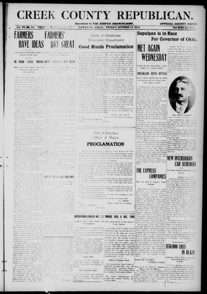 Creek County Republican. (Sapulpa, Okla.), Vol. 7, No. 14, Ed. 1 Friday, October 10, 1913