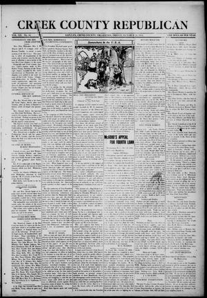 Creek County Republican (Sapulpa, Okla.), Vol. 12, No. 16, Ed. 1 Friday, October 18, 1918