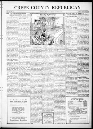Creek County Republican (Sapulpa, Okla.), Vol. 14, No. 15, Ed. 1 Friday, October 8, 1920