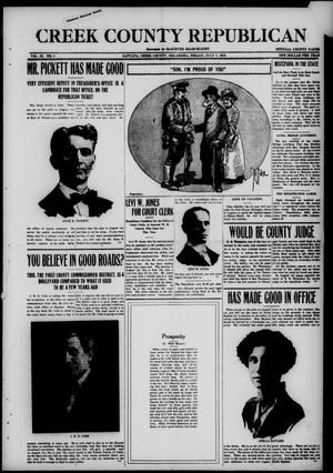 Creek County Republican (Sapulpa, Okla.), Vol. 10, No. 1, Ed. 1 Friday, July 7, 1916