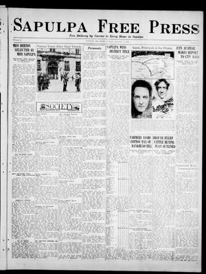 Sapulpa Free Press (Sapulpa, Okla.), Vol. 3, No. 25, Ed. 1 Friday, August 17, 1934