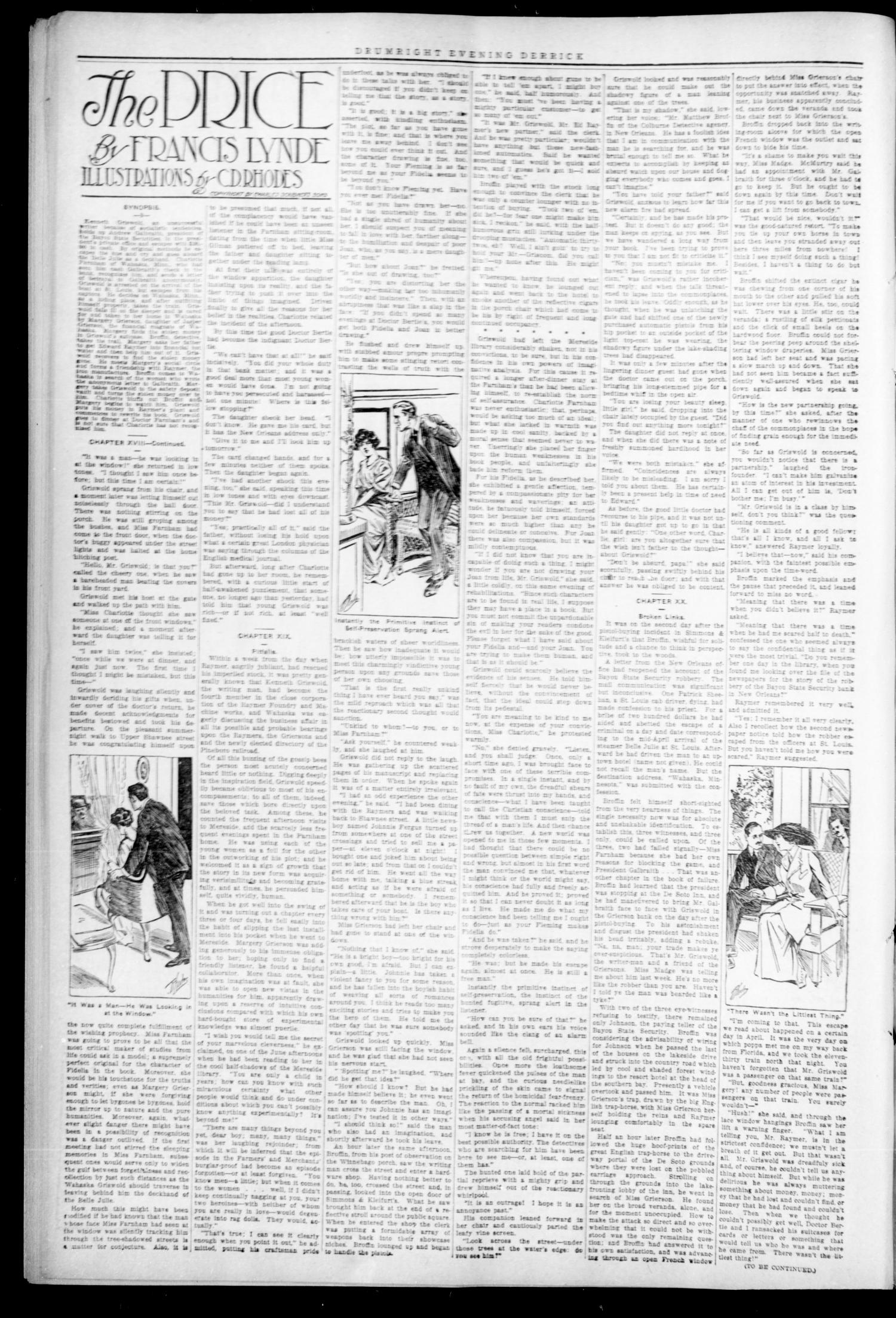 Drumright Evening Derrick (Drumright, Okla.), Vol. 2, No. 135, Ed. 1 Tuesday, June 20, 1916
                                                
                                                    [Sequence #]: 2 of 8
                                                