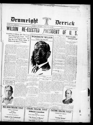 Drumright Evening Derrick (Drumright, Okla.), Vol. 2, No. 257, Ed. 1 Friday, November 10, 1916