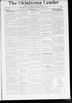 The Oklahoma Leader (Oklahoma City, Okla.), Vol. 5, No. 1, Ed. 1 Thursday, June 27, 1918