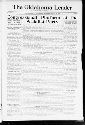 The Oklahoma Leader (Oklahoma City, Okla.), Vol. 5, No. 10, Ed. 1 Thursday, August 29, 1918