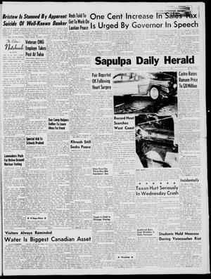 Sapulpa Daily Herald (Sapulpa, Okla.), Vol. 46, No. 235, Ed. 1 Thursday, June 15, 1961