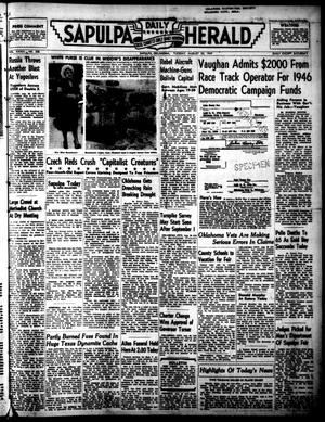 Sapulpa Daily Herald (Sapulpa, Okla.), Vol. 35, No. 308, Ed. 1 Tuesday, August 30, 1949