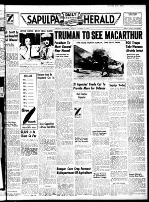 Sapulpa Daily Herald (Sapulpa, Okla.), Vol. 37, No. 33, Ed. 1 Tuesday, October 10, 1950