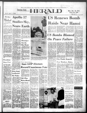 Sapulpa Daily Herald (Sapulpa, Okla.), Vol. 59, No. 82, Ed. 1 Monday, December 18, 1972