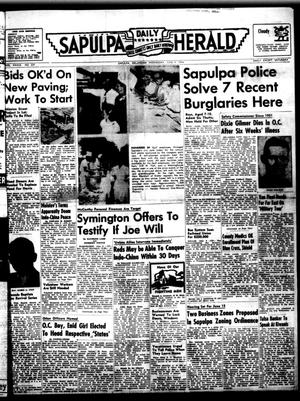 Sapulpa Daily Herald (Sapulpa, Okla.), Vol. 39, No. 237, Ed. 1 Wednesday, June 9, 1954