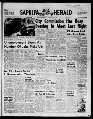 Primary view of object titled 'Sapulpa Daily Herald (Sapulpa, Okla.), Vol. 43, No. 185, Ed. 1 Tuesday, April 8, 1958'.