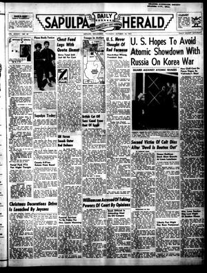 Sapulpa Daily Herald (Sapulpa, Okla.), Vol. 37, No. 40, Ed. 1 Thursday, October 18, 1951