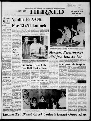 Sapulpa Daily Herald (Sapulpa, Okla.), Vol. 58, No. 196, Ed. 1 Sunday, April 16, 1972