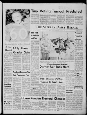 Primary view of object titled 'The Sapulpa Daily Herald (Sapulpa, Okla.), Vol. 56, No. 6, Ed. 1 Sunday, September 7, 1969'.