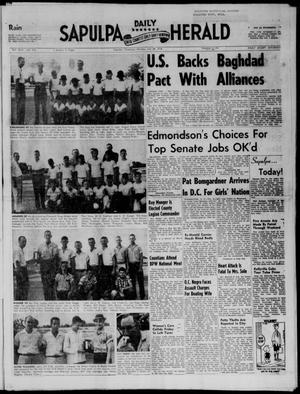 Sapulpa Daily Herald (Sapulpa, Okla.), Vol. 43, No. 278, Ed. 1 Monday, July 28, 1958