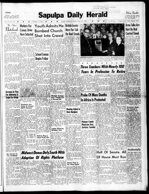 Sapulpa Daily Herald (Sapulpa, Okla.), Vol. 45, No. 175, Ed. 1 Sunday, March 27, 1960