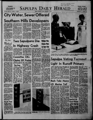 Sapulpa Daily Herald (Sapulpa, Okla.), Vol. 54, No. 15, Ed. 1 Tuesday, September 17, 1968