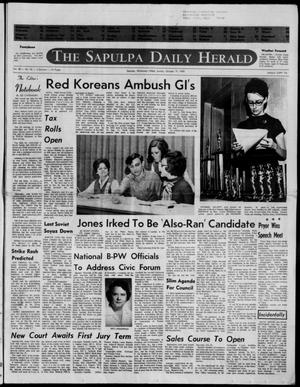 Primary view of object titled 'The Sapulpa Daily Herald (Sapulpa, Okla.), Vol. 56, No. 42, Ed. 1 Sunday, October 19, 1969'.