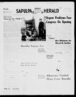 Sapulpa Sunday Herald (Sapulpa, Okla.), Vol. 43, No. 105, Ed. 1 Sunday, January 5, 1958