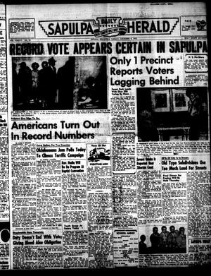 Sapulpa Daily Herald (Sapulpa, Okla.), Vol. 38, No. 55, Ed. 1 Tuesday, November 4, 1952