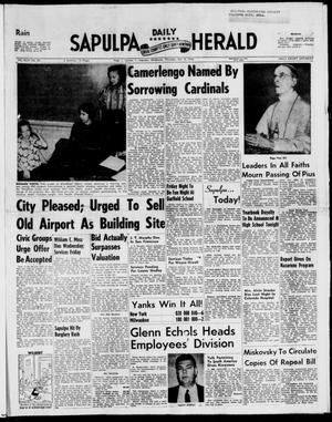 Sapulpa Daily Herald (Sapulpa, Okla.), Vol. 44, No. 33, Ed. 1 Thursday, October 9, 1958