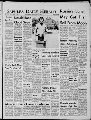 The Sapulpa Daily Herald (Sapulpa, Okla.), Vol. 54, No. 273, Ed. 1 Thursday, July 17, 1969