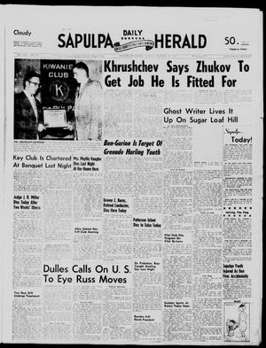 Sapulpa Daily Herald (Sapulpa, Okla.), Vol. 43, No. 50, Ed. 1 Tuesday, October 29, 1957