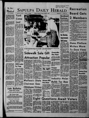 Sapulpa Daily Herald (Sapulpa, Okla.), Vol. 53, No. 292, Ed. 1 Tuesday, August 20, 1968