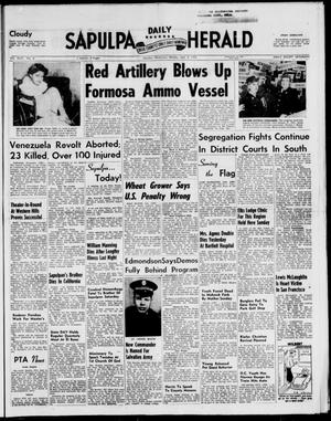 Primary view of object titled 'Sapulpa Daily Herald (Sapulpa, Okla.), Vol. 44, No. 6, Ed. 1 Monday, September 8, 1958'.