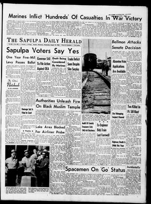 The Sapulpa Daily Herald (Sapulpa, Okla.), Vol. 50, No. 300, Ed. 1 Wednesday, August 18, 1965