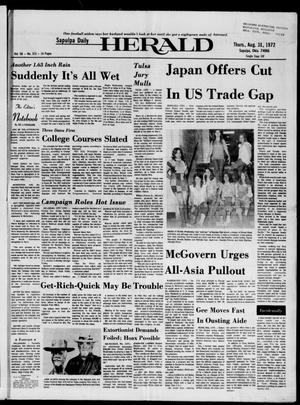 Sapulpa Daily Herald (Sapulpa, Okla.), Vol. 58, No. 313, Ed. 1 Thursday, August 31, 1972
