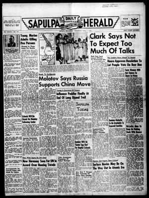 Sapulpa Daily Herald (Sapulpa, Okla.), Vol. 38, No. 179, Ed. 1 Wednesday, April 1, 1953