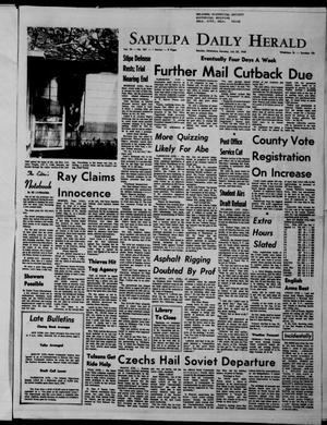 Sapulpa Daily Herald (Sapulpa, Okla.), Vol. 53, No. 267, Ed. 1 Monday, July 22, 1968