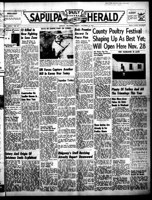 Sapulpa Daily Herald (Sapulpa, Okla.), Vol. 37, No. 67, Ed. 1 Monday, November 19, 1951