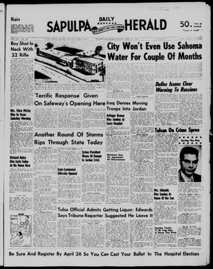 Sapulpa Daily Herald (Sapulpa, Okla.), Vol. 42, No. 196, Ed. 1 Monday, April 22, 1957