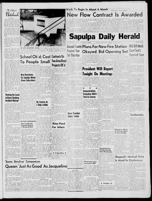 Sapulpa Daily Herald (Sapulpa, Okla.), Vol. 46, No. 227, Ed. 1 Tuesday, June 6, 1961