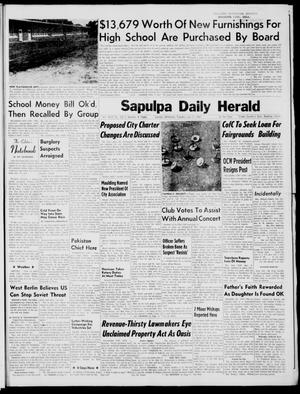 Sapulpa Daily Herald (Sapulpa, Okla.), Vol. 46, No. 256, Ed. 1 Tuesday, July 11, 1961