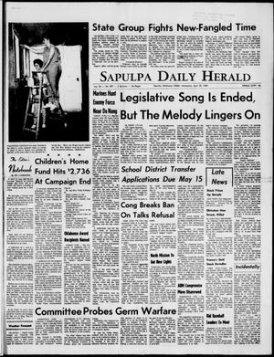 Sapulpa Daily Herald (Sapulpa, Okla.), Vol. 54, No. 207, Ed. 1 Wednesday, April 30, 1969