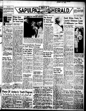 Primary view of object titled 'Sapulpa Daily Herald (Sapulpa, Okla.), Vol. 35, No. 239, Ed. 1 Thursday, June 9, 1949'.
