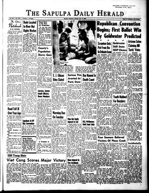 The Sapulpa Daily Herald (Sapulpa, Okla.), Vol. 49, No. 270, Ed. 1 Monday, July 13, 1964