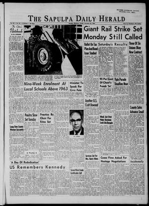 Primary view of object titled 'The Sapulpa Daily Herald (Sapulpa, Okla.), Vol. 50, No. 70, Ed. 1 Sunday, November 22, 1964'.