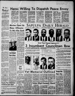 Sapulpa Daily Herald (Sapulpa, Okla.), Vol. 53, No. 173, Ed. 1 Wednesday, April 3, 1968