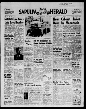 Sapulpa Daily Herald (Sapulpa, Okla.), Vol. 43, No. 122, Ed. 1 Friday, January 24, 1958